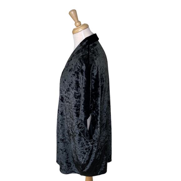 VICTORIA SECRET Green Crushed Velvet Kimono (XS/S)  & Velvet Lace Bodysuit (S) - Picture 4 of 10